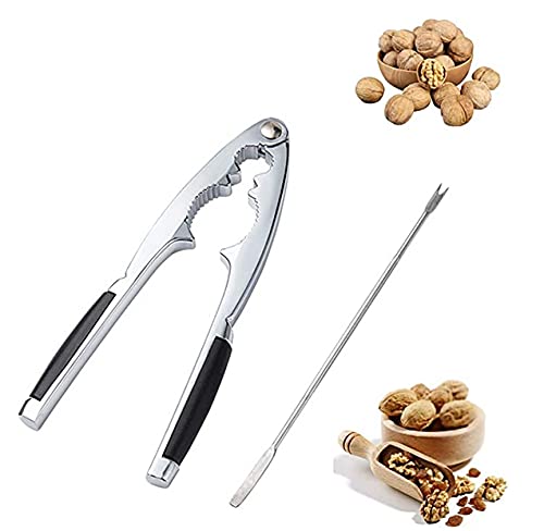 Cascanueces de Nueces Abridor de Castañas Acero Inoxidable Cascanueces para Cocina Alicates Castañas Clip de Nuez Pinza Castaña Cortador de Castañas Abridor de Tuercas de Nogal