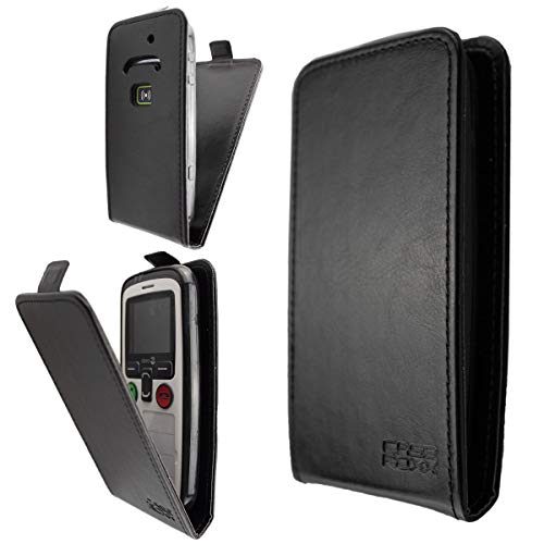 caseroxx Flip Cover für Doro Secure 580 / 580IUP, Bolso (Flip Cover en Negro)