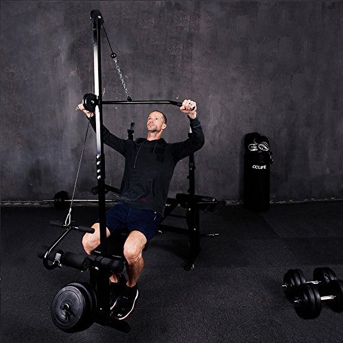 CCLIFE ZERRO Banco de Pesas Banco de musculación PRES Banco Banco de Entrenamiento Ajustable 126/178/217 cm