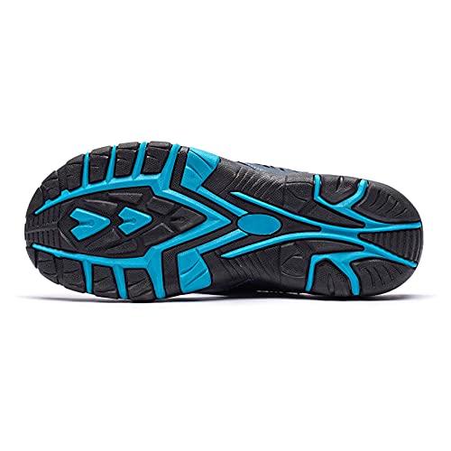 CELANDA Chanclas Piscina Hombre Verano Deportivo de Playa Sandalias Flip Flop Antideslizante Confortable Ducha Zapatillas Azul 47EU