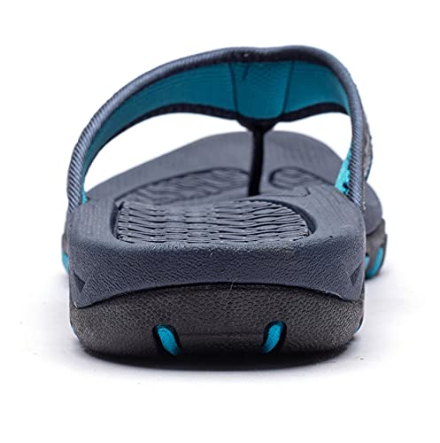 CELANDA Chanclas Piscina Hombre Verano Deportivo de Playa Sandalias Flip Flop Antideslizante Confortable Ducha Zapatillas Azul 47EU