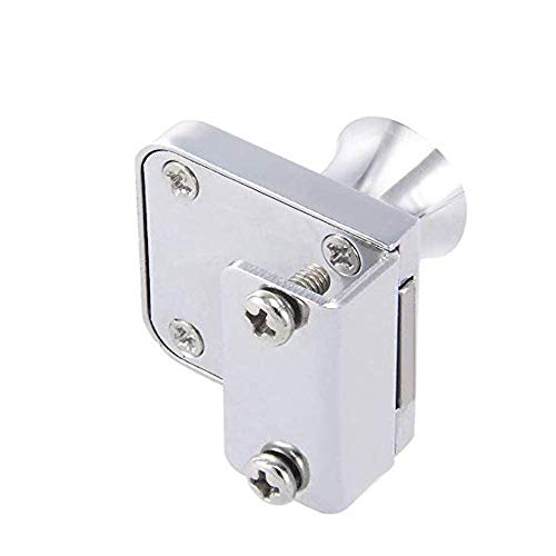 Cerradura para Vitrina de Vidrio, 4 piezas Puerta de vidrio Gabinete de exhibición Cerradura de seguridad para puerta de vidrio de 5-8 mm (0.2-0.31") sin taladrar con 8 llaves