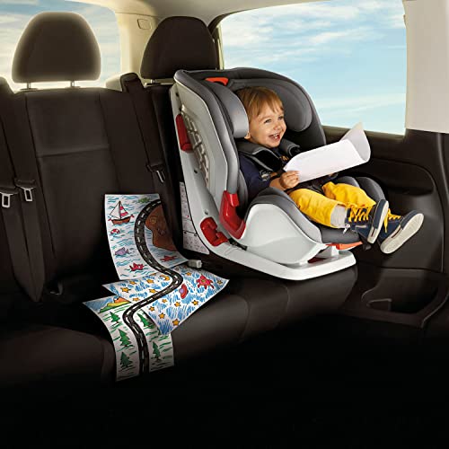 Chicco Youniverse Fix Silla de Coche Reclinable para Bebé 9-36 Kg con Isofix, Grupo 1/2/3 para Niños de 1 a 12 Años, Fácil de Instalar, Reposacabezas Ajustable - Negro (Jet Black)