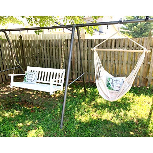 Chihee Silla de la Hamaca Hamaca Grande de relajación Que cuelga, Silla de Tela del algodón para Mayor Comodidad y Durabilidad Interior/al Aire Libre del hogar