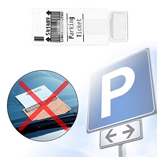 Chudian 12pcs Parabrisas Clip para Parabrisas de Coche Ticket Clip Coche, Parabrisas Titular de Boleto de Estacionamiento Transparente Autoadhesivo Tarjeta de Discapacidad para Evitar Multas