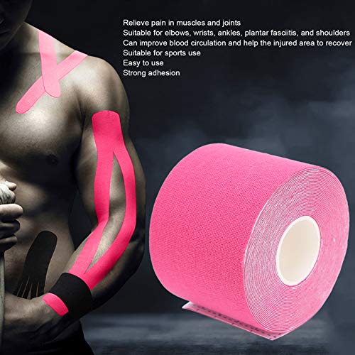 Cinta cinética impermeable, cinta muscular de 5 cm * 5 m, cinta de kinesiología para fisioterapia deportiva, para rodilla, tobillo, hombro(#2)