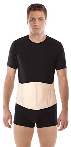 Cinturón ergonómico para hernia umbilical (nuevo modelo); faja de sujeción abdominal Medium Beige