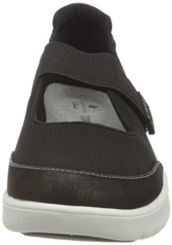 Clarks Adella West, Zapatillas Mujer, Tejido Negro, 38 EU