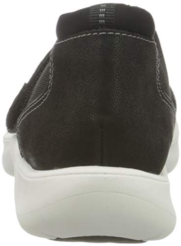 Clarks Adella West, Zapatillas Mujer, Tejido Negro, 38 EU