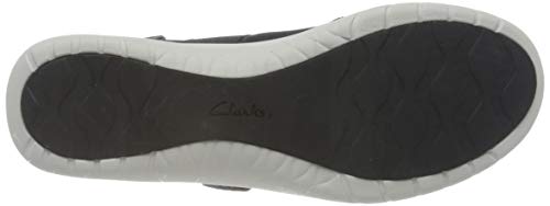 Clarks Adella West, Zapatillas Mujer, Tejido Negro, 38 EU