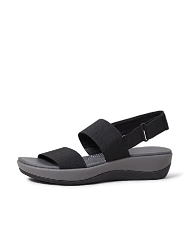 Clarks Arla Jacory, Sandalias de Talón Abierto Mujer, Negro (Black-), 38 EU