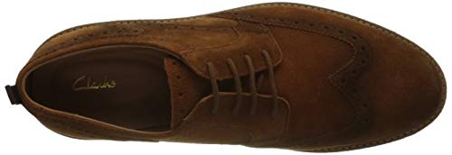 Clarks Chantry Wing, Zapatillas Hombre, Dark Tan Suede, 42.5 EU