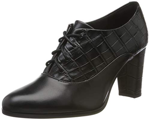 Clarks Kaylin IDA, Botines Mujer, Negro (Black Combi Black Combi), 37 EU