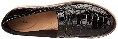 Clarks Serena Terri, Mocasn Mujer, Color Negro, 39 EU