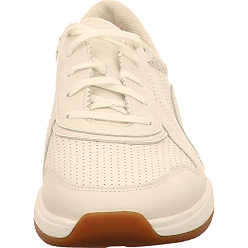 Clarks Sift Speed, Zapatillas Hombre, Blanco (White Leather White Leather), 42 EU