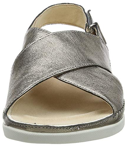 Clarks Tri Alexia Sandalias de Talón Abierto Mujer, Beige (Stone Stone), 38 EU