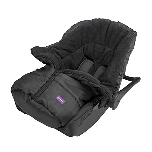 Clevamama 3605 - Saco Impermeable Universal Para Sillita Del Coche, Negro