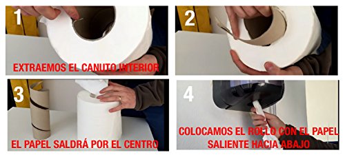 Clim Profesional. Pack de 6 rollos de papel secamanos tipo mecha 2 capas Clim Profesional®. Rollos de papel secamanos de 130 metros de papel extrablanco, suave y de doble capa laminado y precortado.