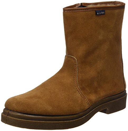 Cofan 12502042 Bota Serraje con Cremallera, Maron, T-42