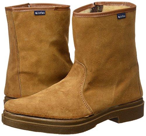 Cofan 12502043 Bota Serraje con Cremallera, Camel, T-43