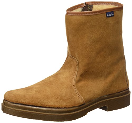 Cofan 12502043 Bota Serraje con Cremallera, Camel, T-43