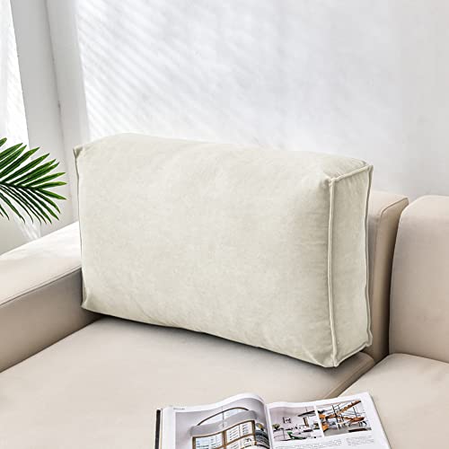 Cojín de respaldo de sofá de lujo,Almohada de apoyo para la espalda,Almohada de lectura de sofá,Almohada de respaldo de cama grande,Cojín de apoyo lumbar,Funda desmontable