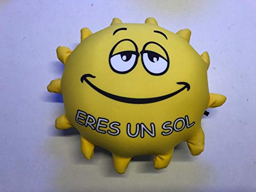 Cojín pequeño antiestres con Forma de Sol '' Eres un Sol ''