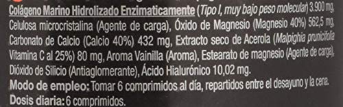 Colágeno marino Drasanvi Colmar hidrolizado con magnesio, ácido hialurónico y vitamina C - 180 comprimidos (pack 2 u.)