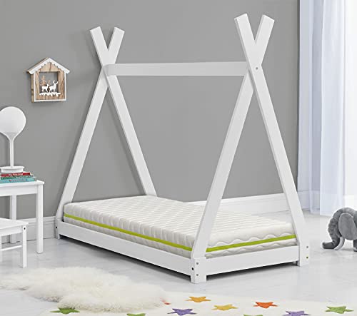 Colchón 90x190 Cama Infantil - Altura 18 CM ZAFIR VISCO – Viscoelástica,desenfundable, Ideal para Camas Nido y Tipo Montessori