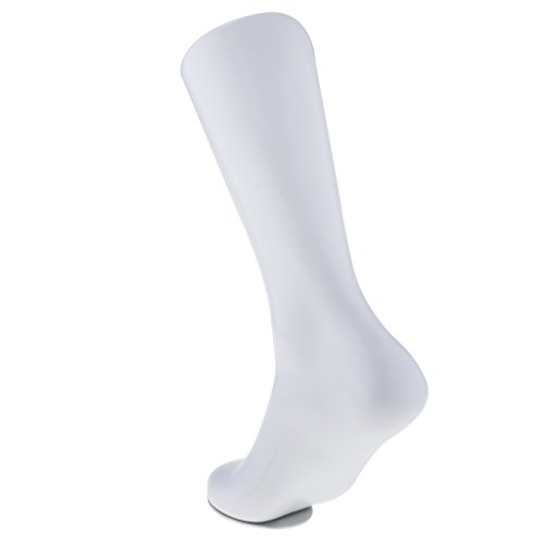 Colcolo Maniquí Expositor 2 Piezas para Calcetines Hombre 36cm Display Blanco