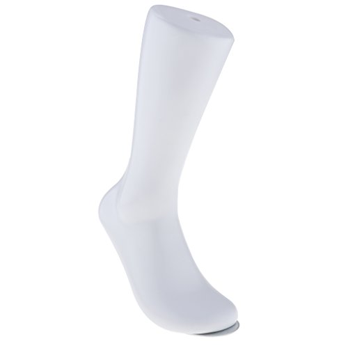 Colcolo Maniquí Expositor 2 Piezas para Calcetines Hombre 36cm Display Blanco