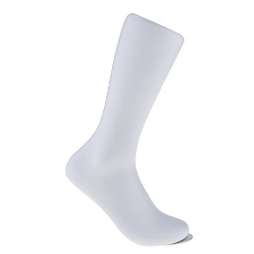 Colcolo Maniquí Expositor 2 Piezas para Calcetines Hombre 36cm Display Blanco