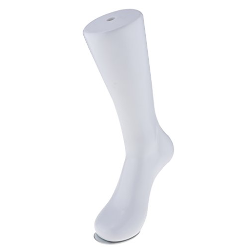 Colcolo Maniquí Expositor 2 Piezas para Calcetines Hombre 36cm Display Blanco