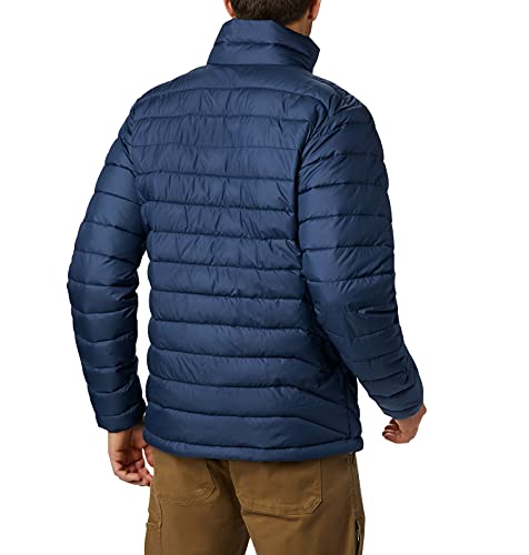 Columbia Powder Lite , Chaqueta Hombre, Azul (Collegiate Navy), M