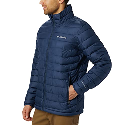 Columbia Powder Lite , Chaqueta Hombre, Azul (Collegiate Navy), M