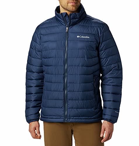 Columbia Powder Lite , Chaqueta Hombre, Azul (Collegiate Navy), M