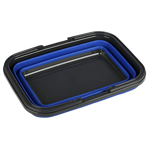 com-four® Cesta de Compras Plegable de Silicona - Caja de Transporte - Caja Plegable - Cesta de Camping la selección de Colores varía (Altura: 15 cm - 1 Pieza)