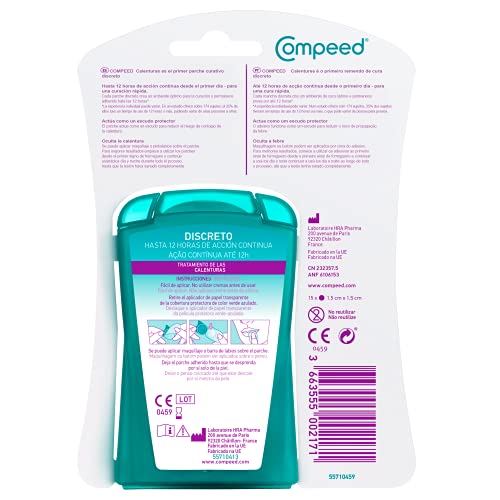 Compeed Calenturas Con Aplicador 15 Ud, Turquesa, 250 G