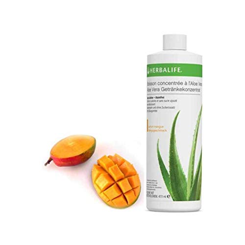 Concentrado Herbal de Aloe Vera Herbalife. Bebida refrescante hidratante a partir de concentrado de jugo de aloe vera 473 ml. Sabor Mango