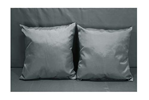 Conjunto 4 Piezas Impermeables Sofá de Palets, Asiento Palet 120x80 cm + Respaldo + Dos Cojines. Cómodo y Elegante para Interior y Exterior. (Gris, Funda con Relleno)