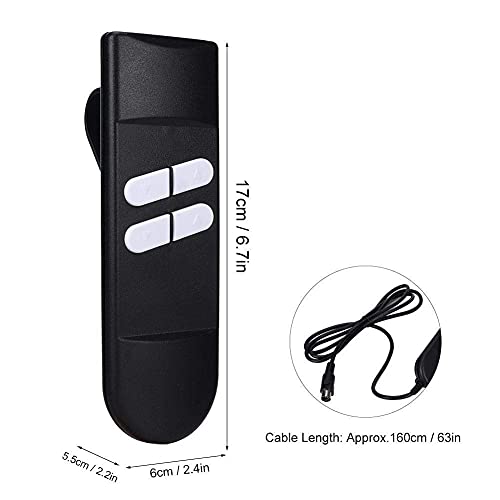 Control Manual reclinable, Controlador reclinable eléctrico 4 Botones para Silla elevadora Sofá eléctrico Controlador Manual Manual
