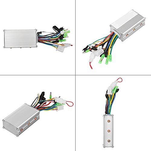 Controlador Sin Escobillas, Controlador de Motor Eléctrico Sin Escobillas de 36V/48V 350W para Scooter de Motocicleta con Acelerador Eléctrico de Bicicleta Eléctrica