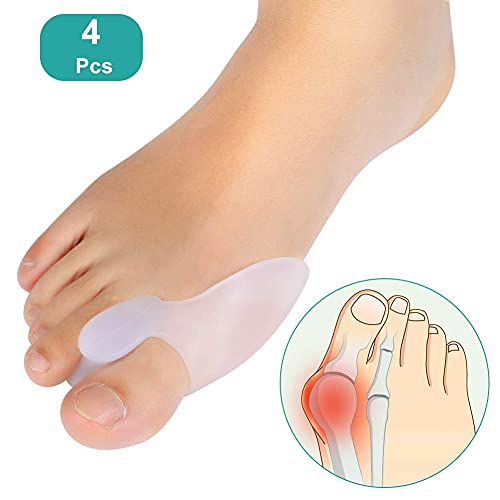 Corrector de Juanetes para los pies juanetes, tratar un Dedo del Pie en Martillo, Dedo Superpuesto y Dedo Torcido, Kit Protector de Juanetes de Gel para Dedos Gordos para Hombres y Mujeres