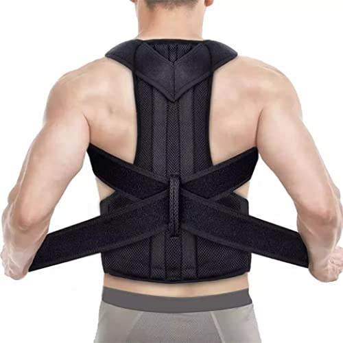 Corrector De Postura Soporte De Espalda, Ajustable Y Cómodo Soporte De Hombro Para Clavícula Superior, Corrección De Encorvamiento De La Columna Vertebral Que Brinda Alivio Del Dolor ( Size : 3XL )