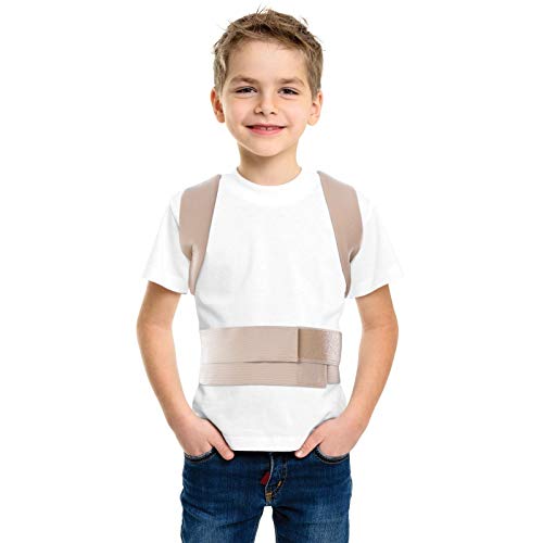 Corrector postural; soporte para espalda; para niños y adolescentes, jóvenes y adultos Medium Beige