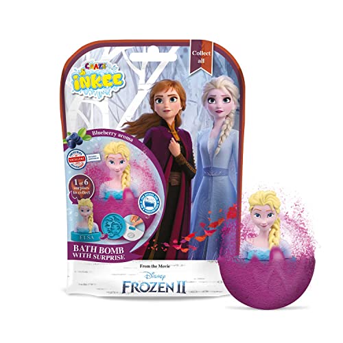 CRAZE INKEE Pack 3 Bombas Baño para Niños FROZEN DISNEY, juguetes baño con Sorpresa, 3 packs con 3 bombas de baño aromaticas con Sorpresa Multicolor (29404)