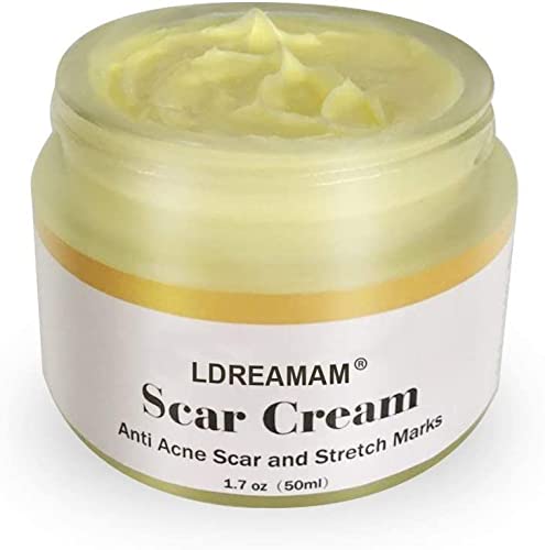 Crema Cicatriz,Crema para Cicatrices,Crema de Eliminación de Cicatrices,Tratamiento ee Cicatrices para Cortes,Cuerpo, Estrías, Cesáreas,Quemaduras(50ml)