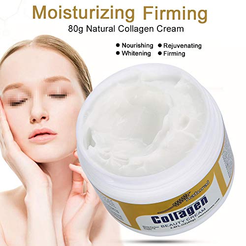 Crema de belleza de colágeno hecha con colágeno 100% puro similar al humano, 80 g Crema Cara hidratante facial antienvejecimiento Crema reafirmante para la piel Arrugas sua