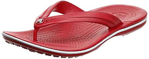 Crocs Crocband Flip Unisex Adulta Chancleta, Rojo (Pepper), 38/39 EU