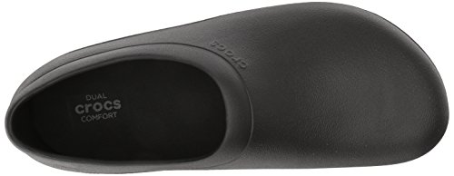 Crocs On The Clock Work Slipon Unisex Adulta Chanclas, Negro (Black), 43/44 EU